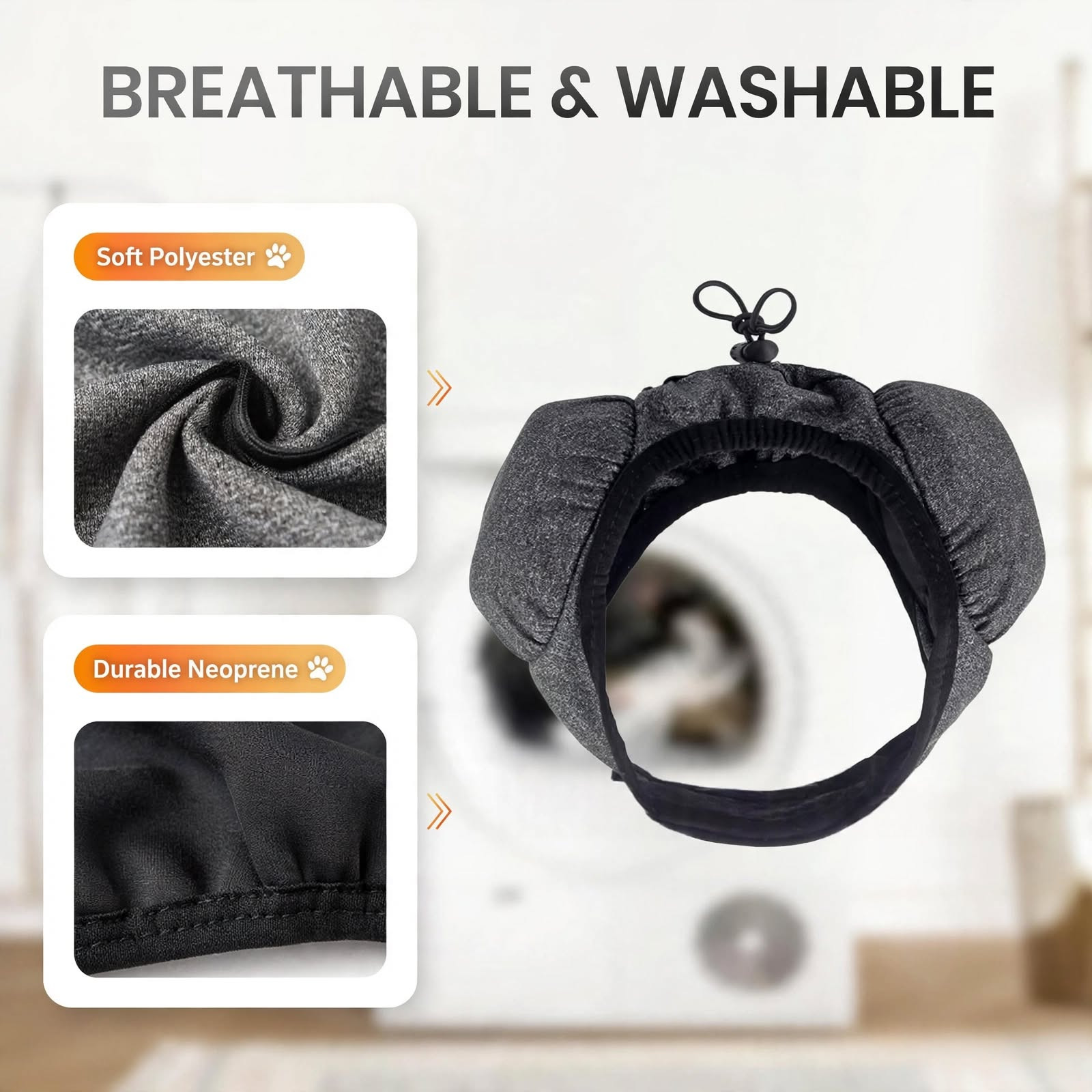 Close-up of Calma breathable washable fabric