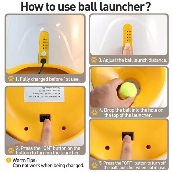 How to use the automatic ball launcher in 5 steps