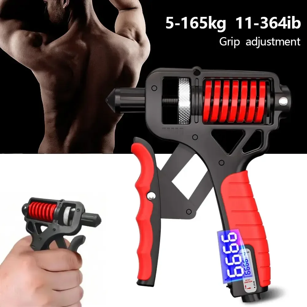 Adjustable resistance hand grip strengthener
