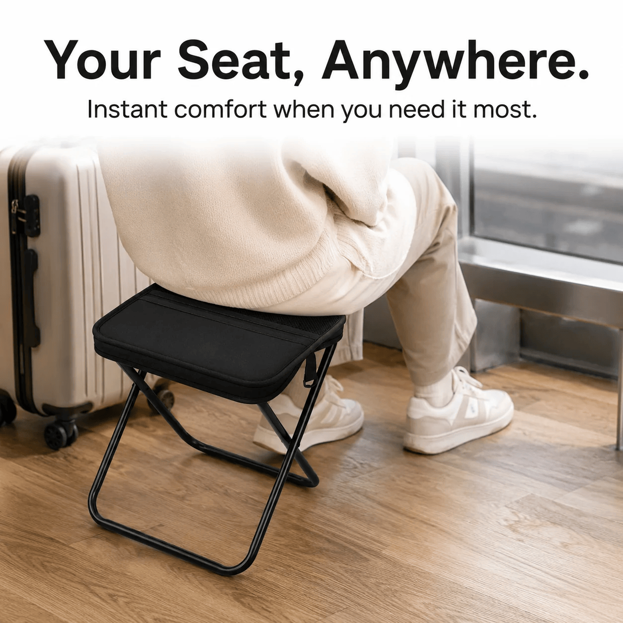 Swiftbag 2-in-1 Folding Chair Bag in use