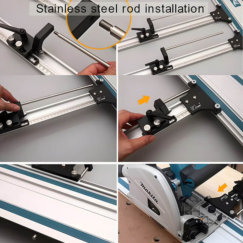 Wnew Best Track Saw Parallel Rail Guide System