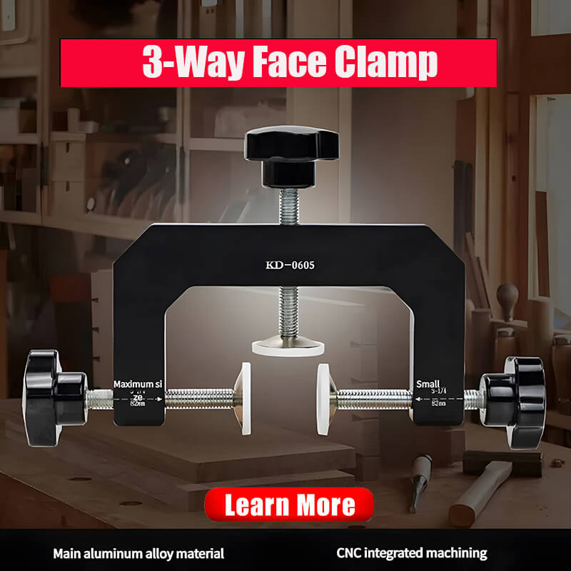 Levoite™ 3-Way Face Clamp Edge Clamp Woodworking Clamp