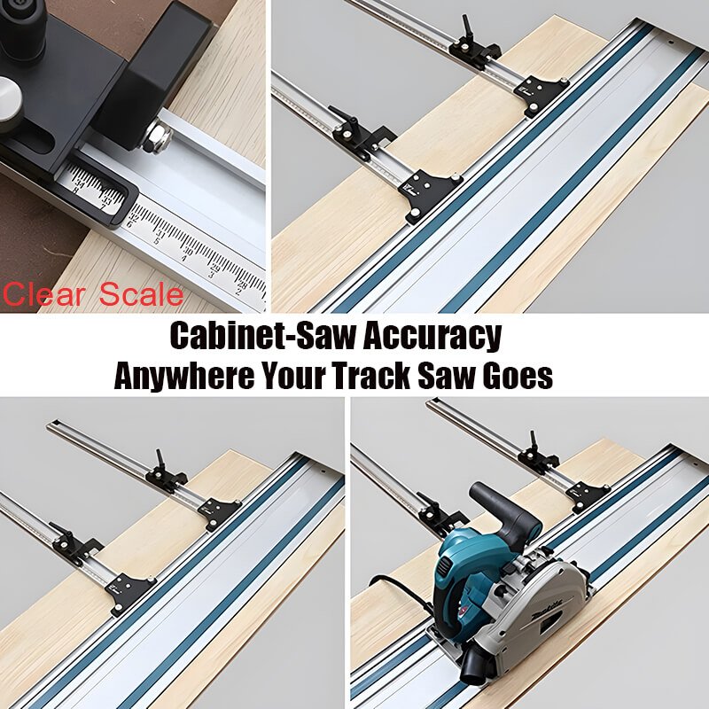 Wnew Best Track Saw Parallel Rail Guide System for Makita and Festool Guide Rails