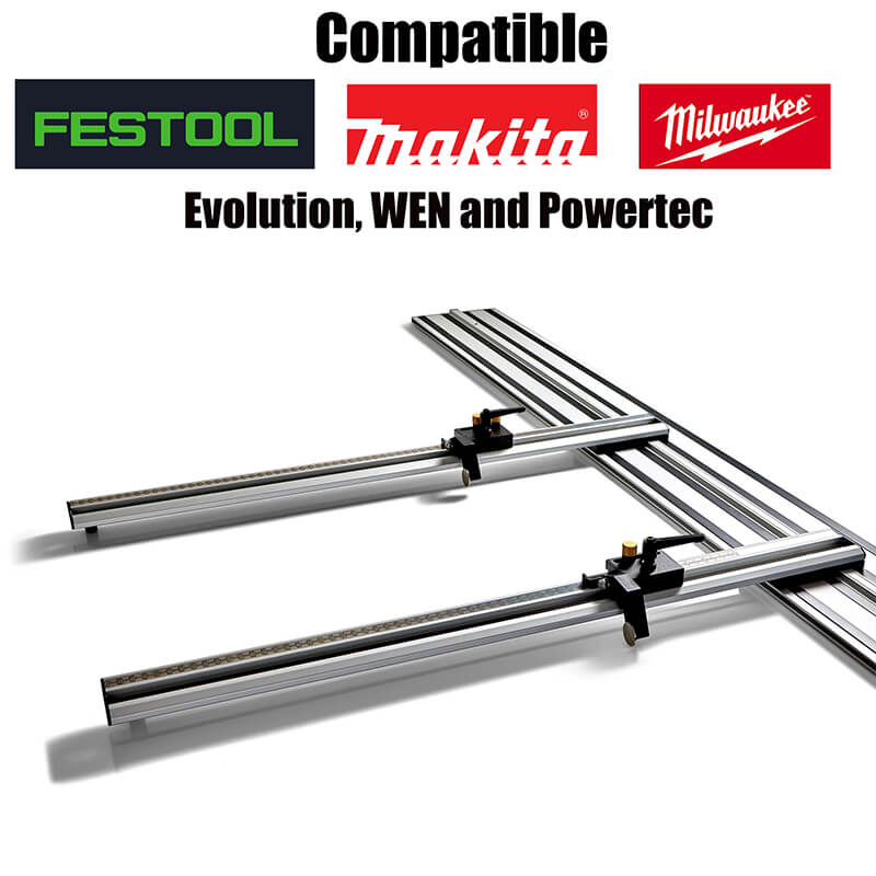 Wnew Best Track Saw Parallel Rail Guide System for Makita and Festool Guide Rails