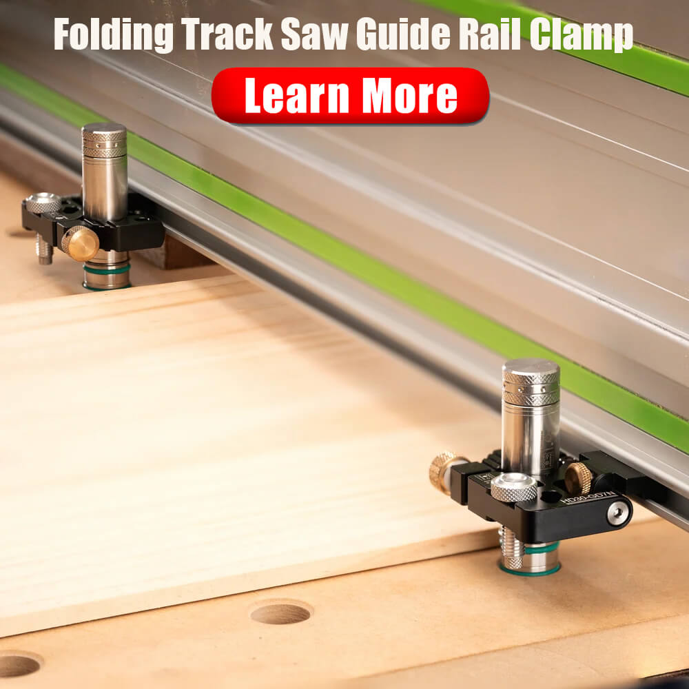 Folding Track Saw Guide Rail Clamp HONGDUI HD30-GD7N