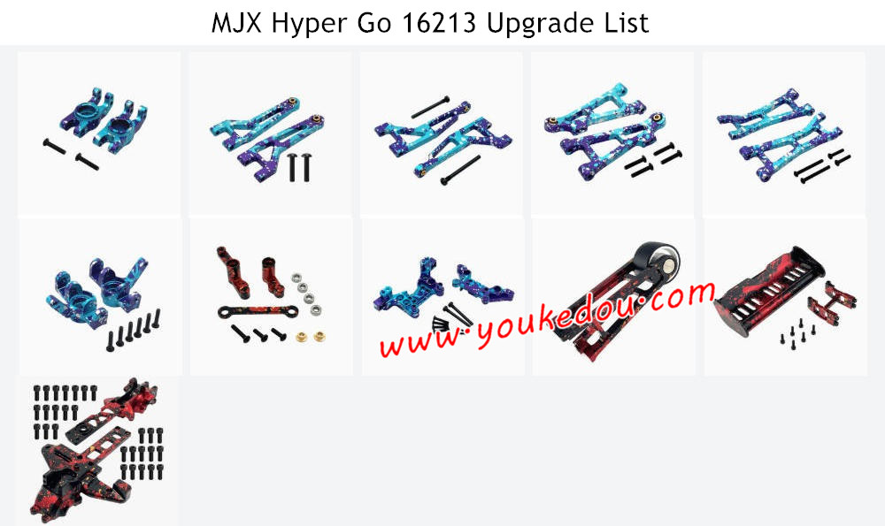 MJX Hyper Go 16213 Upgrade List