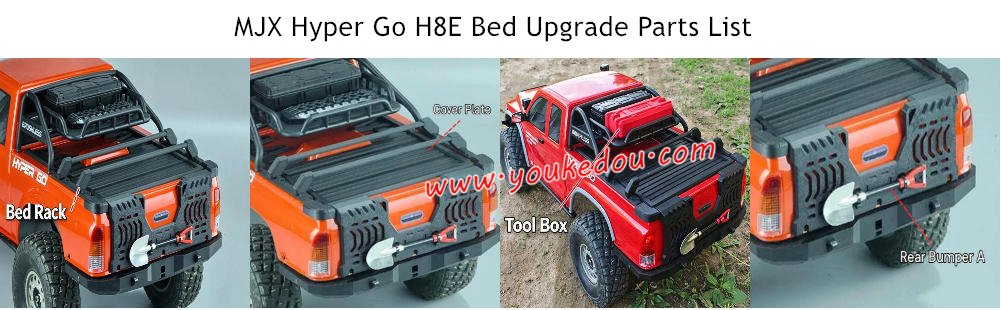 MJX Hyper Go H8E Bed Upgrade Parts List