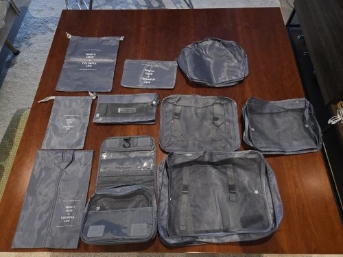 Customer photo: 7-Piece Packing Cube Set