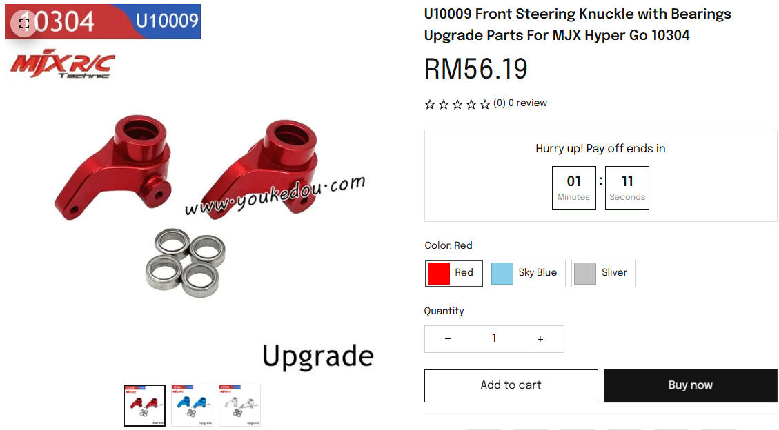 MJX 103043 Upgrade Parts Front Steering Knuckle